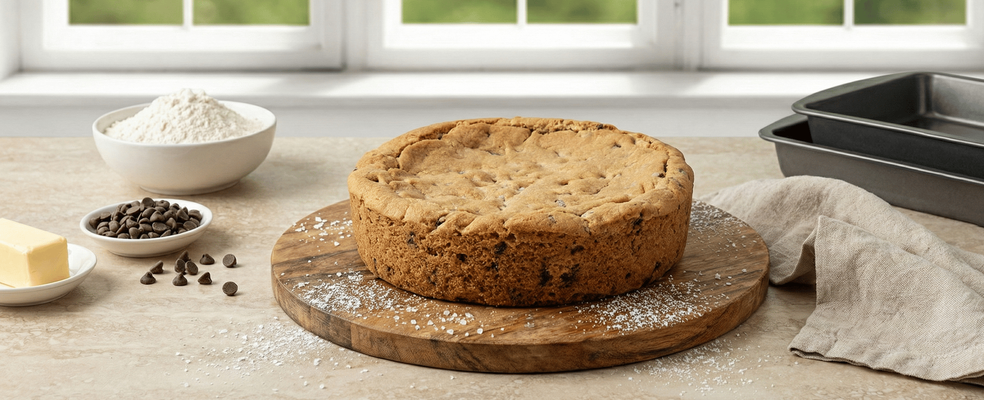 Cookie pie recipe header image