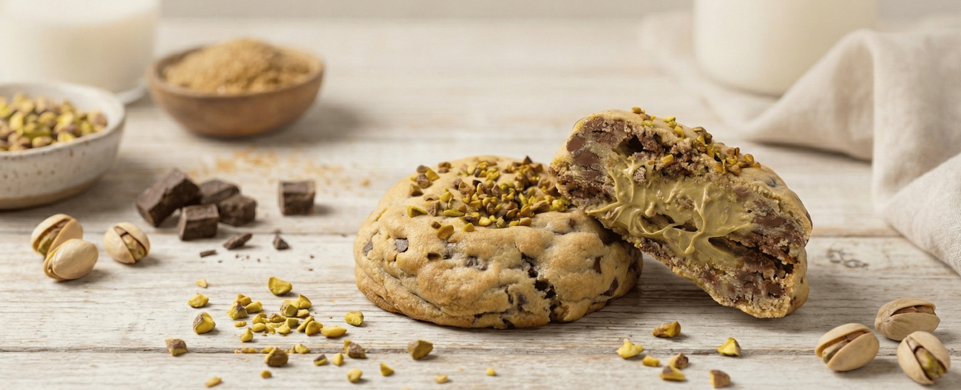 pistachio stuffed classic cookie