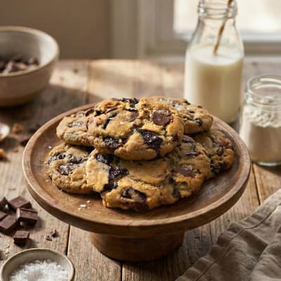 Brown Butter Sea Salt Chunky Cookie Recipe image